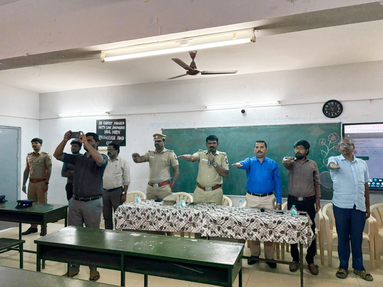 Drug awareness program by Cheran College of Pharmacy students