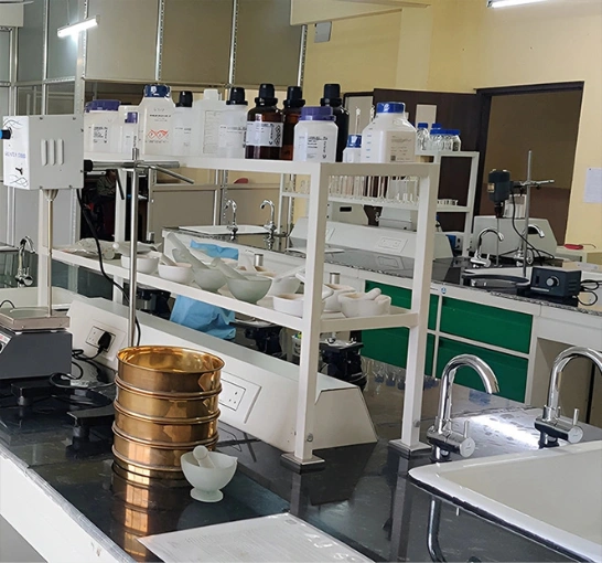 Pharmaceutics laboratory at Cheran College of Pharmacy